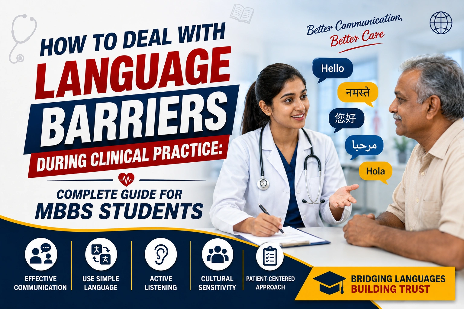 How to Deal with Language Barriers During Clinical Practice: Complete Guide for MBBS Students